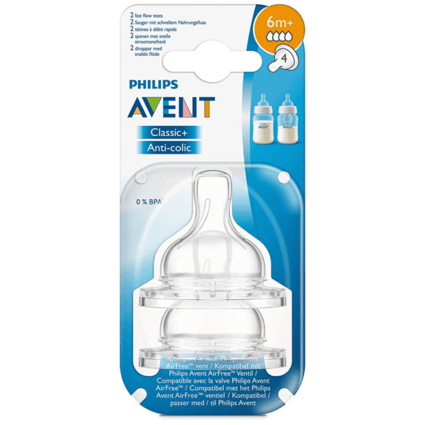 Philips Avent  -  Biberon Anti-colic 260ml = 2 Tétines Anti-Colic 6M+ Offertes La biberonnerie