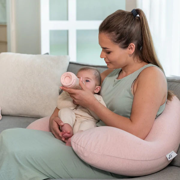 Doomoo - Coussin d’allaitement- Buddy Chiné Pink