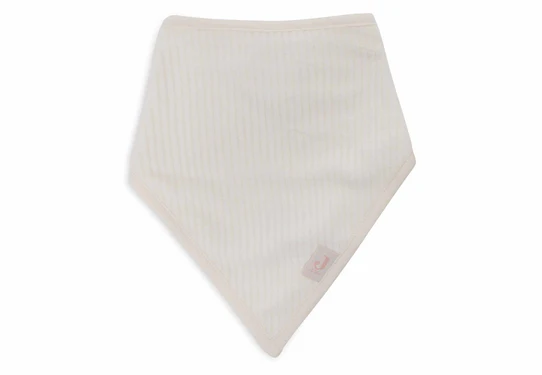 Jollein Bavoir Bandana Velvet Rib - Wild Rose/Ivory - 2 Unités