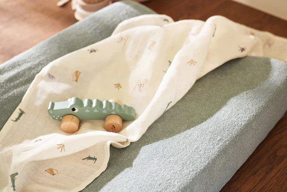 Jollein Housse matelas à Langer Éponge 50x70cm - Sea Green
