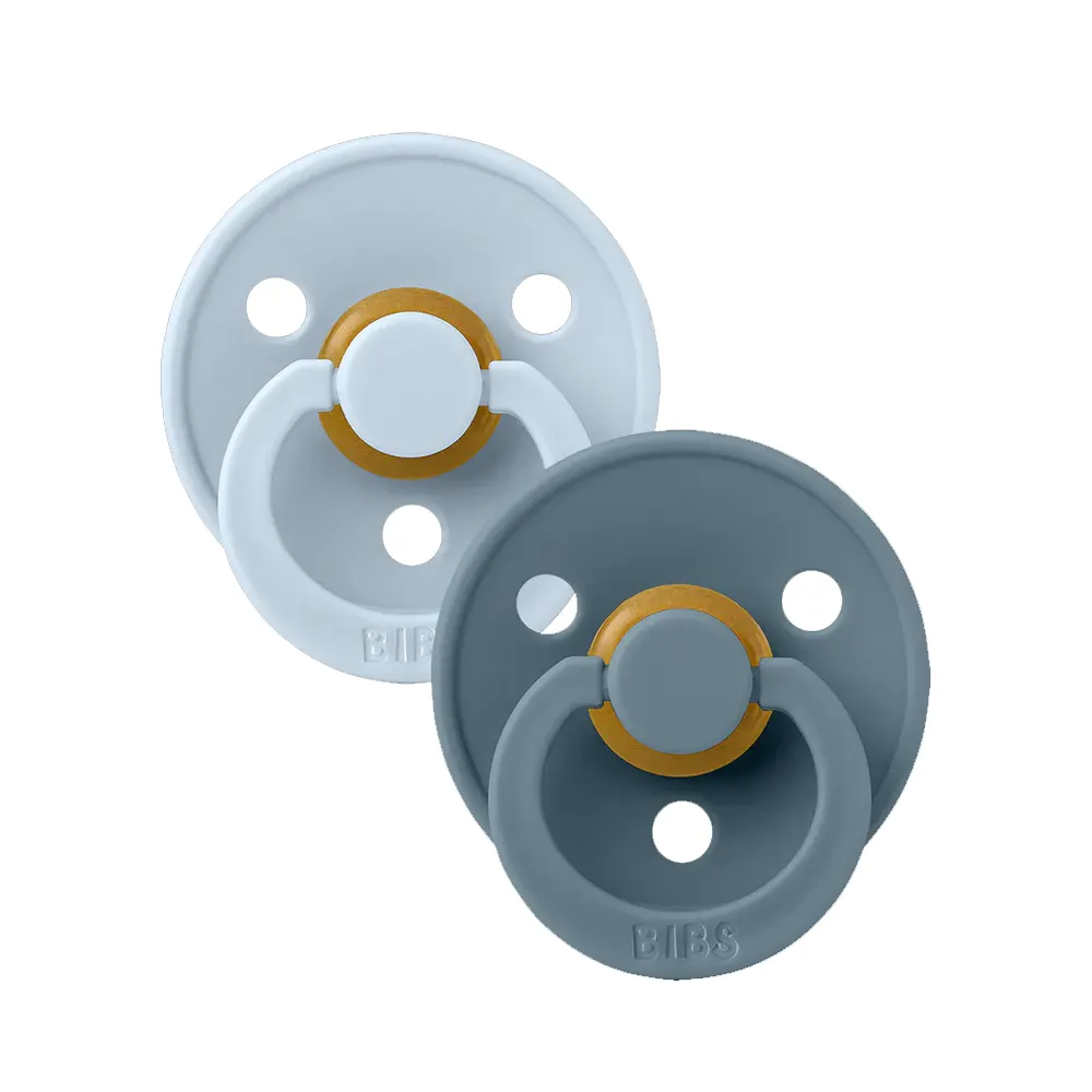 Bibs 2 Sucettes Baby Blue Petrol Size 1 Bibs