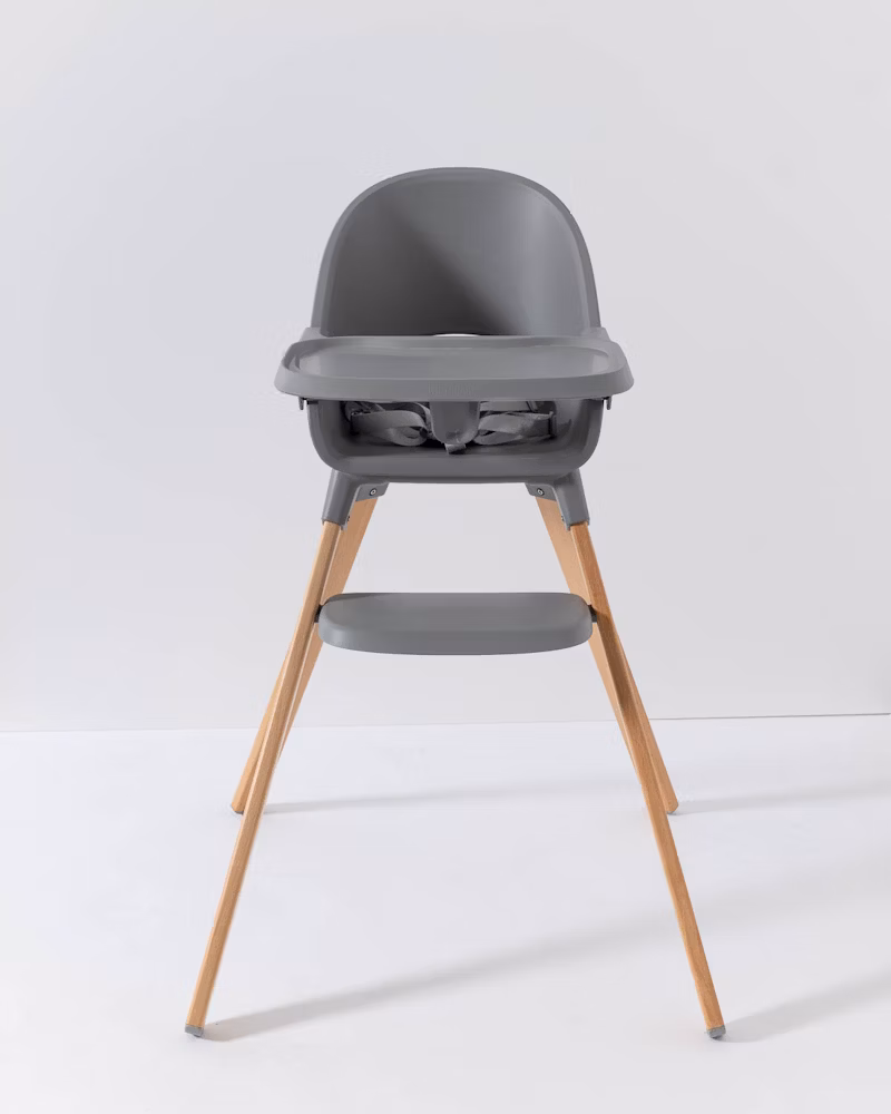 Twistshake Chaise Haute pour bébé Gris
