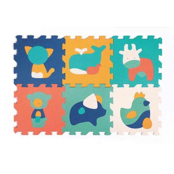 Ludi - tapis mousse 6 animaux