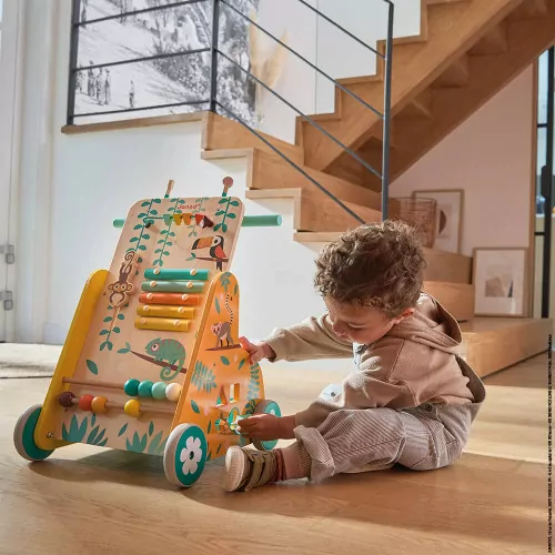 Janod-Chariot de Marche Multi-Activités Tropik