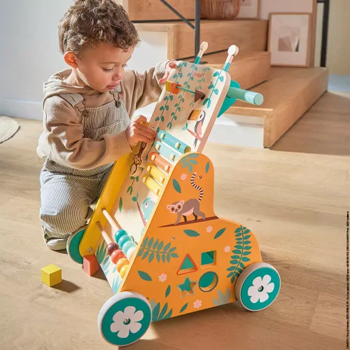 Janod-Chariot de Marche Multi-Activités Tropik