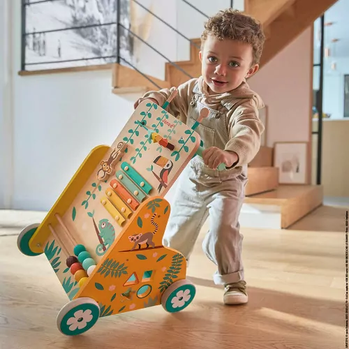 Janod-Chariot de Marche Multi-Activités Tropik