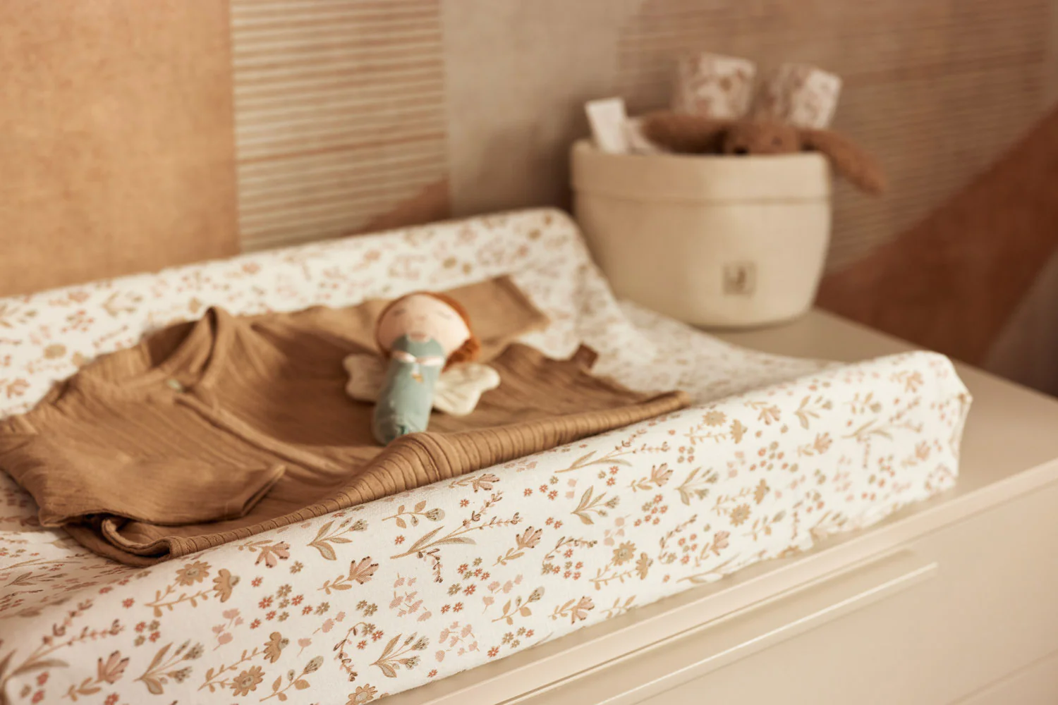 Jollein Housse Matelas à Langer Jersey Bloomy