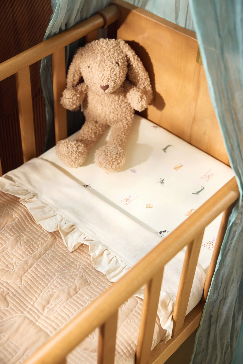 Jollein Drap-housse Jersey 40/50x80/90 cm Jungle Jambo