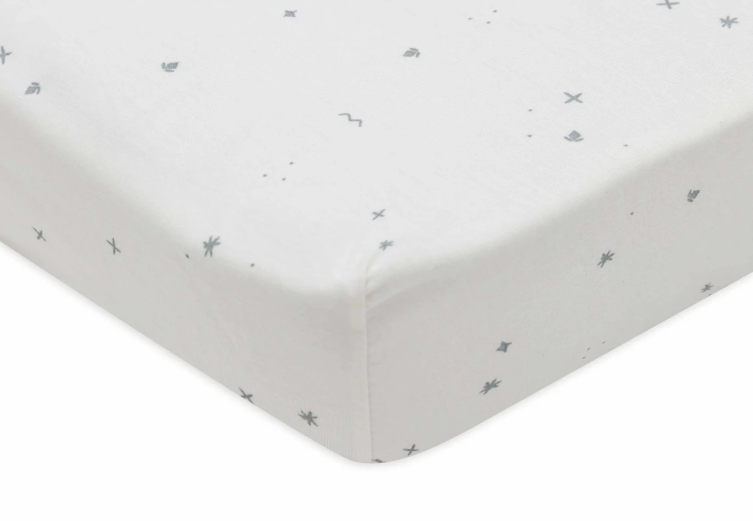 Jollein Drap-housse Jersey 60x120 cm Twinkling Sea Green