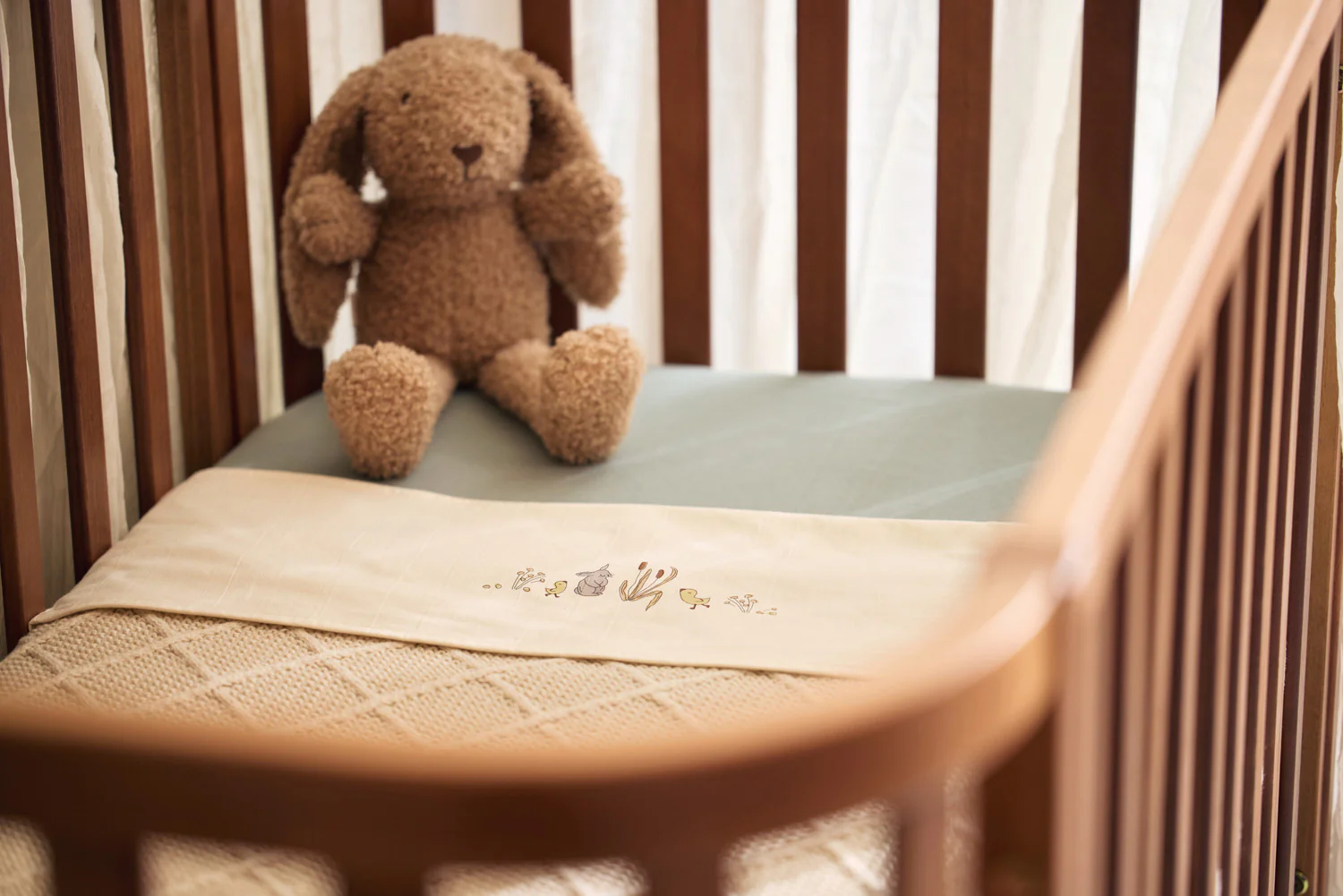 Jollein Drap-housse Jersey 70/75x140/150 cm Sea Green