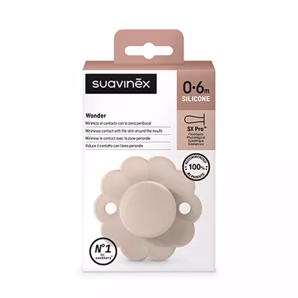 Suavinex Wonder Sucette réversible SXPRO 0-6mois Beige