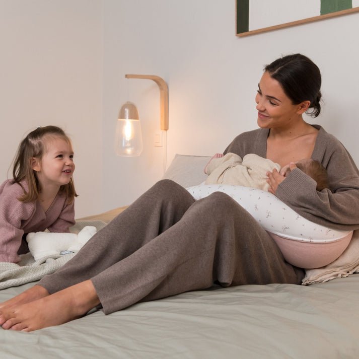 Doomoo Coussin d'allaitement Softy Flower Pink