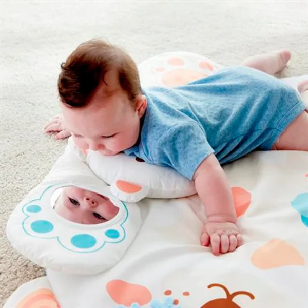 Hape Tapis d’activités Ourson câlin avec arche en bois Éveil et Jeux