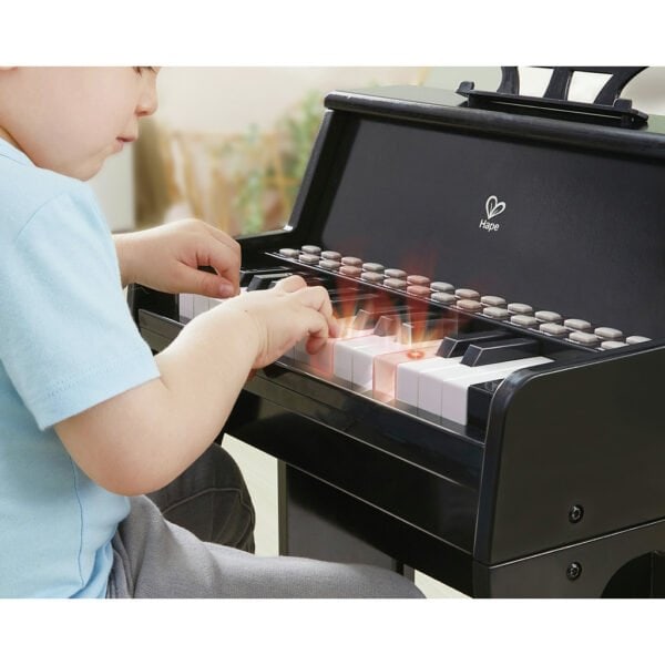 Hape Piano droit avec apprentissage interactif noir