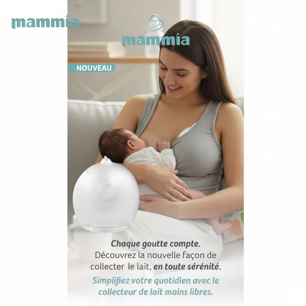 Mammia Collecteur de Lait Mains Libres 100ml