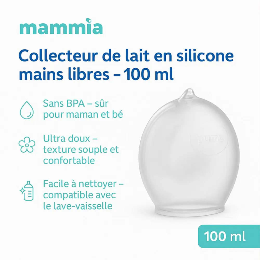 Mammia Collecteur de Lait Mains Libres 100ml