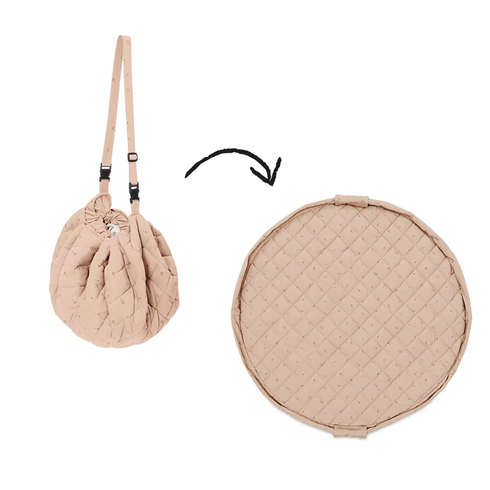 Play&go Tapis d´éveil & Sac organic - fleuri – Image 2