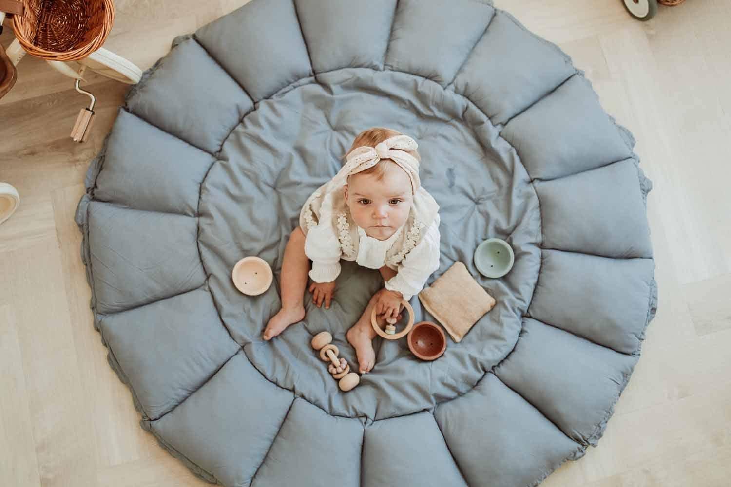 Play&go tapis d´éveil & Bloom organic - dusty blue – Image 7