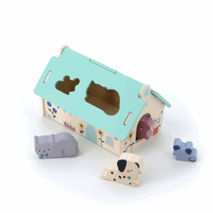 Vilac - Boîte à formes Maison des animaux