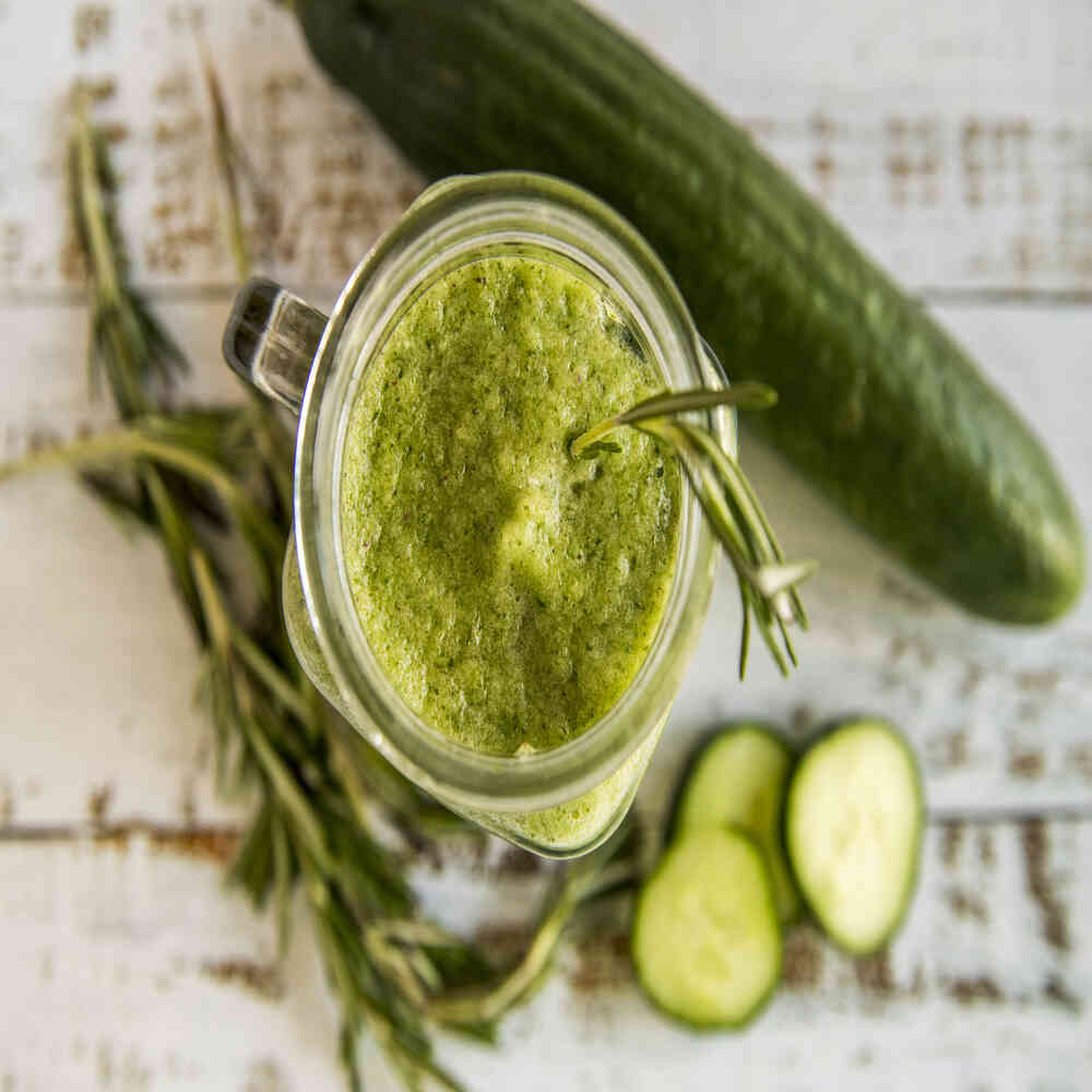 Cucumber mint smoothie