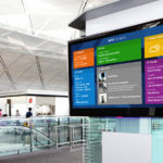 Digital Signage Systeme 1 DigitalSignage display in airport