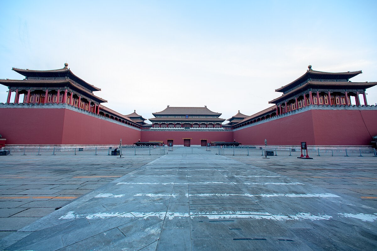 Imperial artifacts displayed inside the Forbidden City