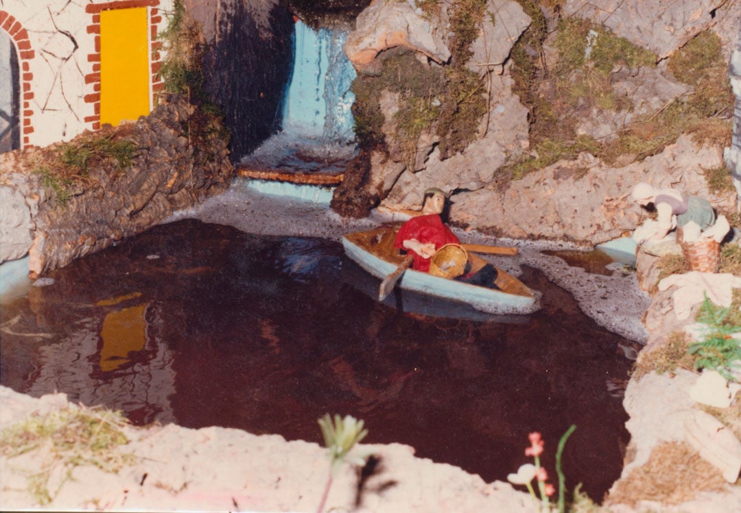 Pescador en la barca