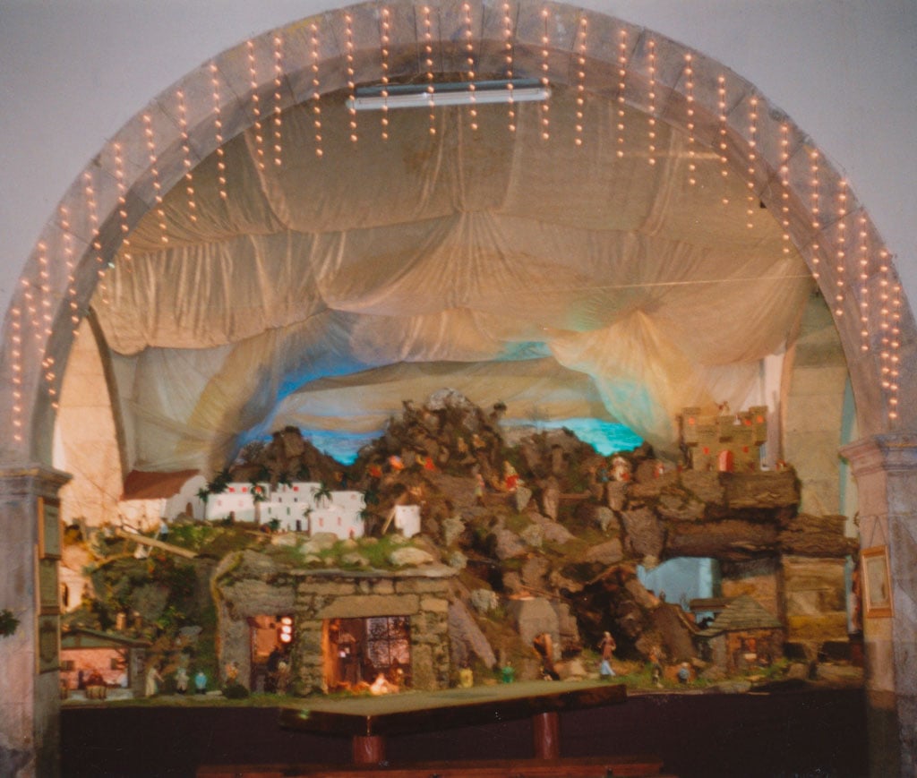 Una vista  del frontal del belén.