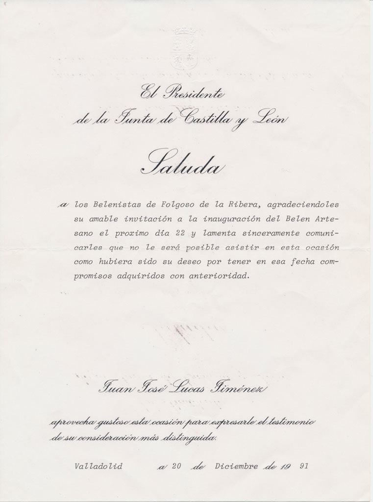 Denegación invitación de la JCYL.
