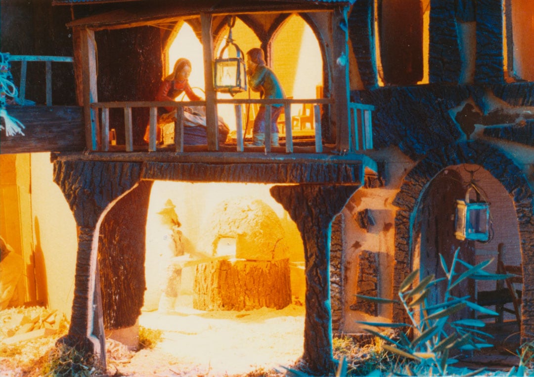 El panadero en el horno