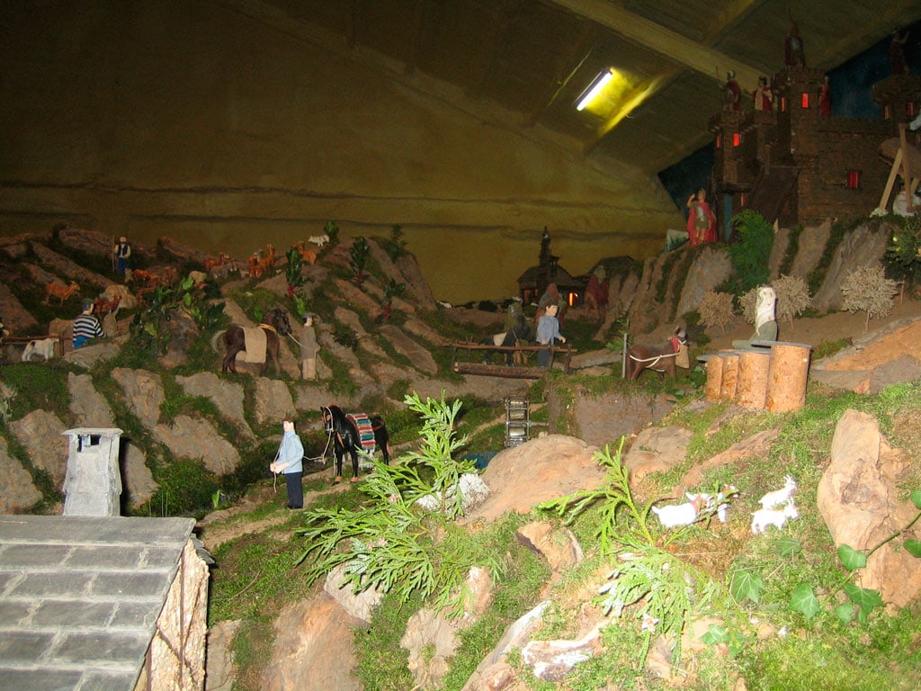 La noria junto a las colmenas.