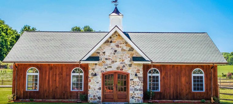 shingle roofing on detached building