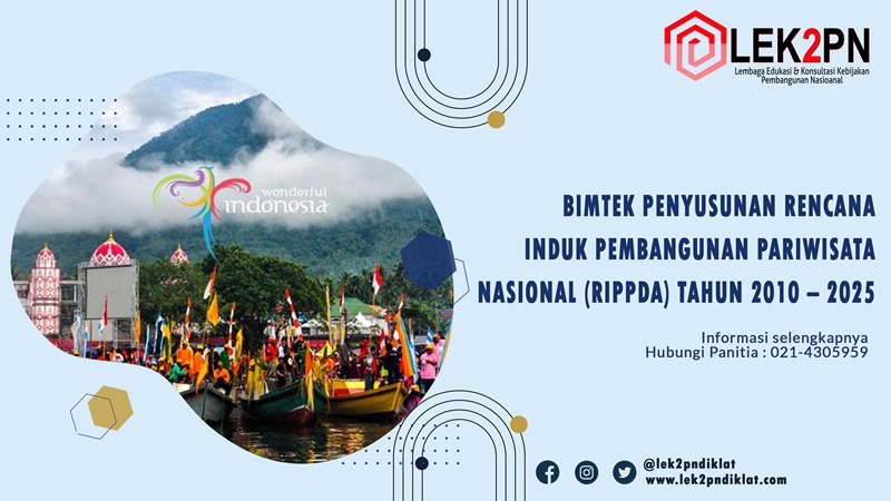 BIMTEK PENYUSUNAN RENCANA INDUK PEMBANGUNAN PARIWISATA NASIONAL (RIPPDA) TAHUN 2010 – 2025