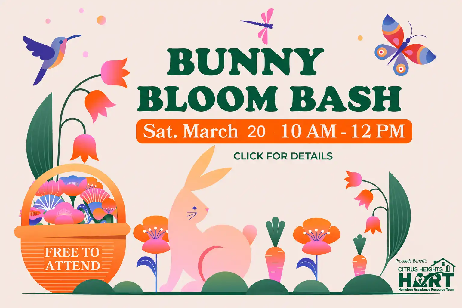 Bunny Bloom Bash Graphic Event Image