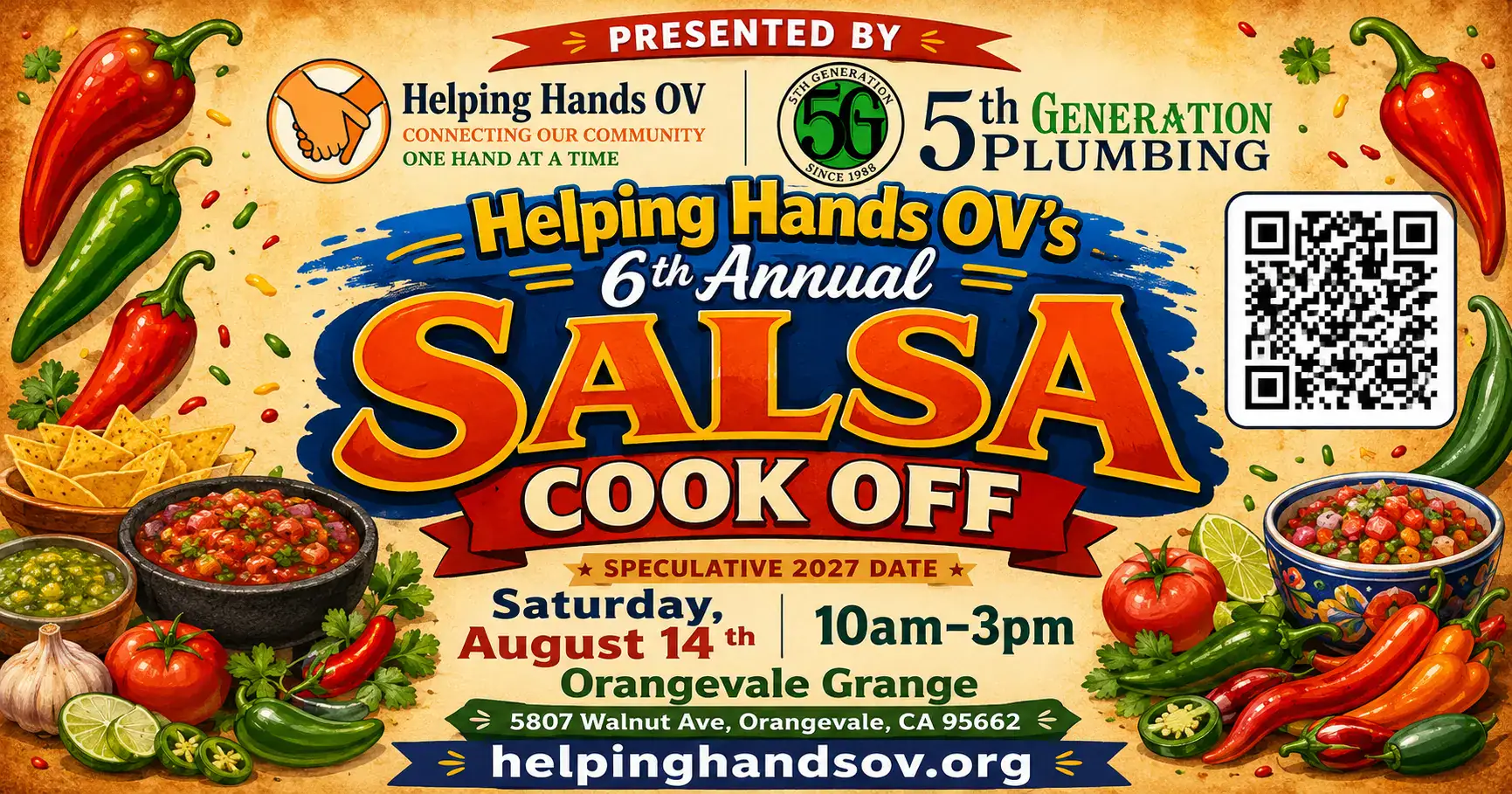 Orangevale Grange Salsa Cook-off, Sixth Annual for 2027