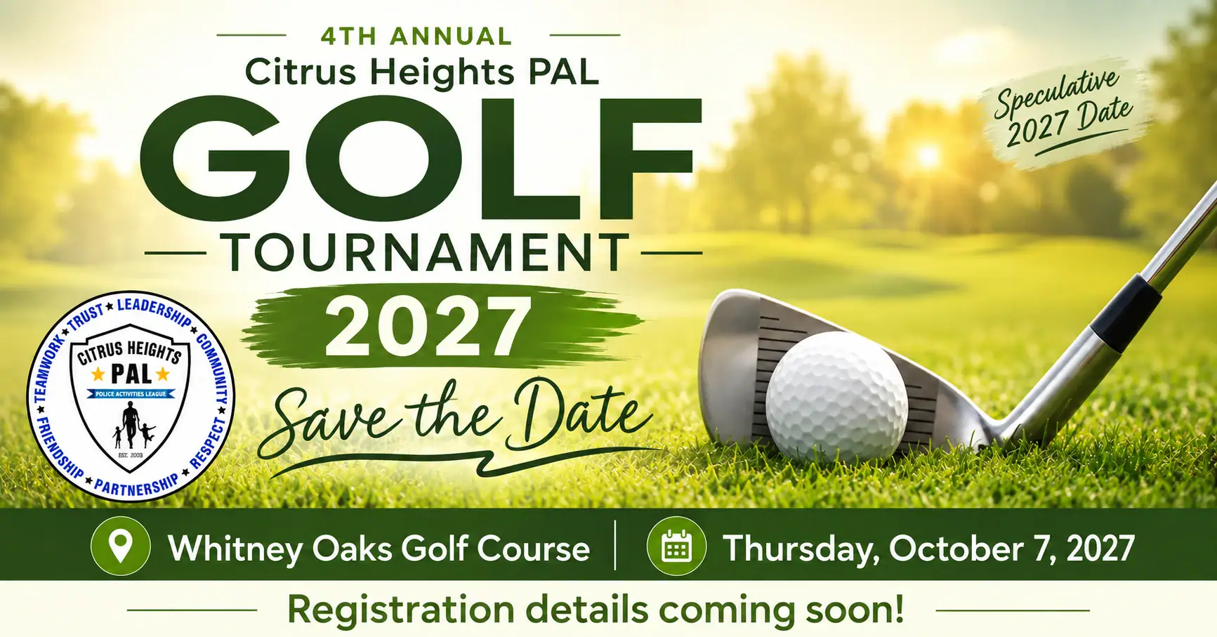 Citrus Heights PAL Golf 2027