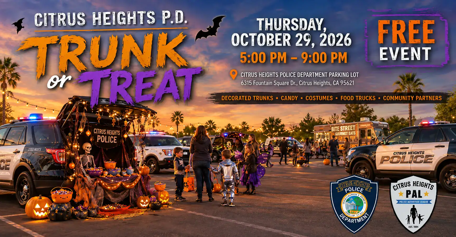 Citrus Heights Police Department Trunk-or-Treat 2026