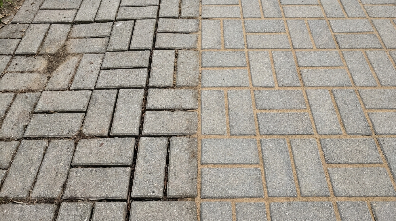 BLC Yardworks paver joint sand replacement and repair