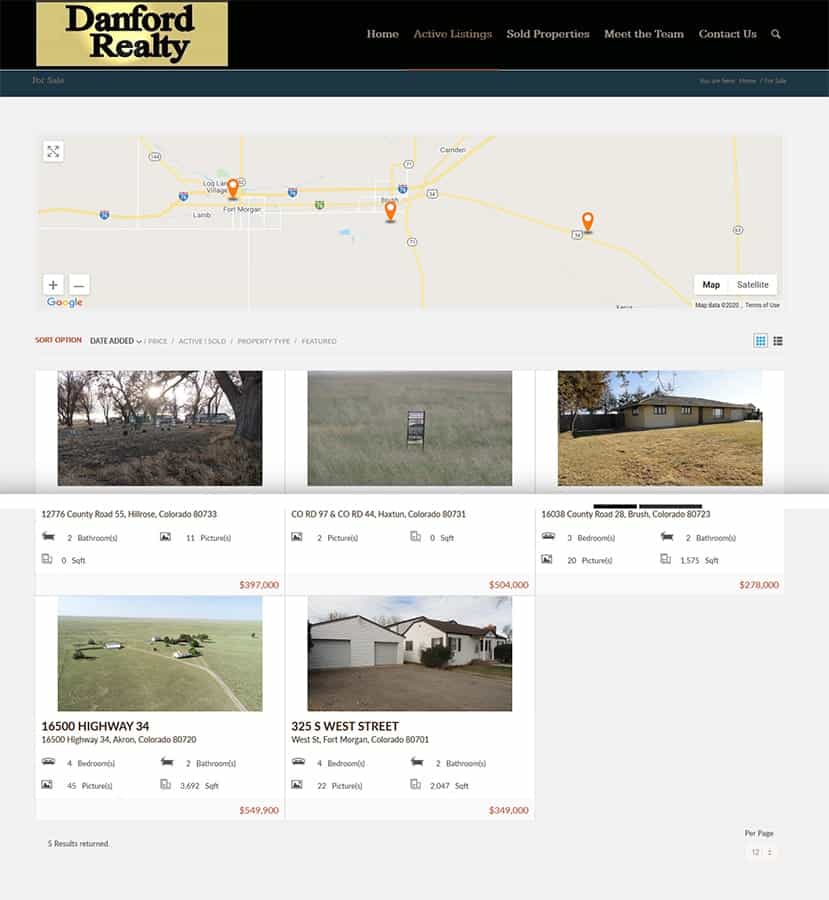Brandesigns  Solutions Danford Realty, LLC WordPress Development
