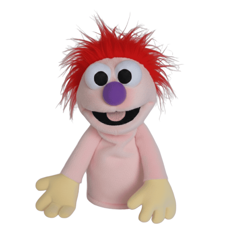 Fantoche Monstrinho-rosa com nariz roxo