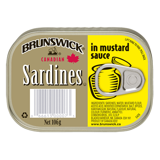 Brunswick<sup>®</sup> Sardines in Mustard Sauce – 106g