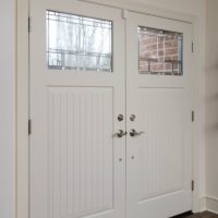 double doors into home