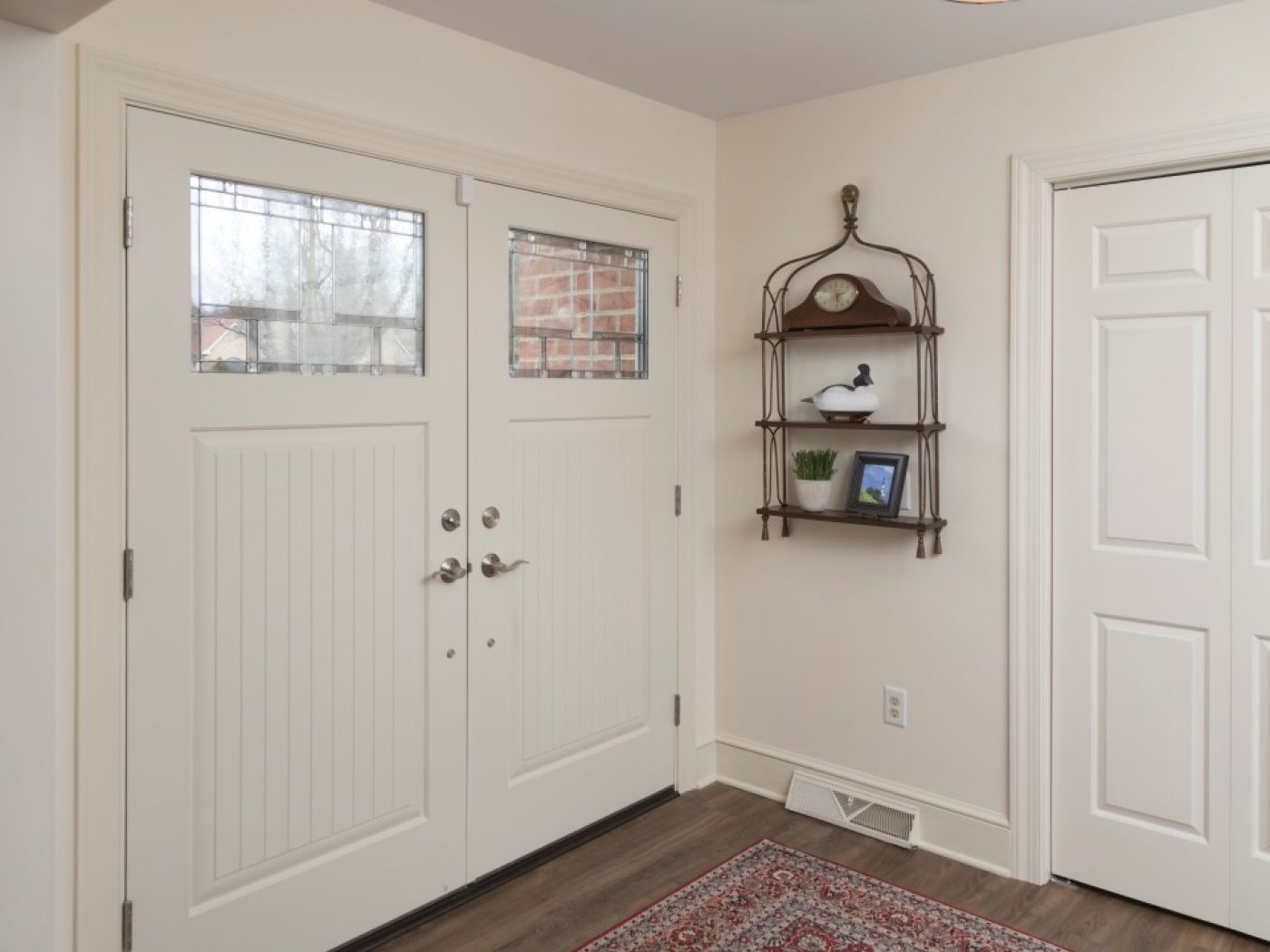 white door and windows