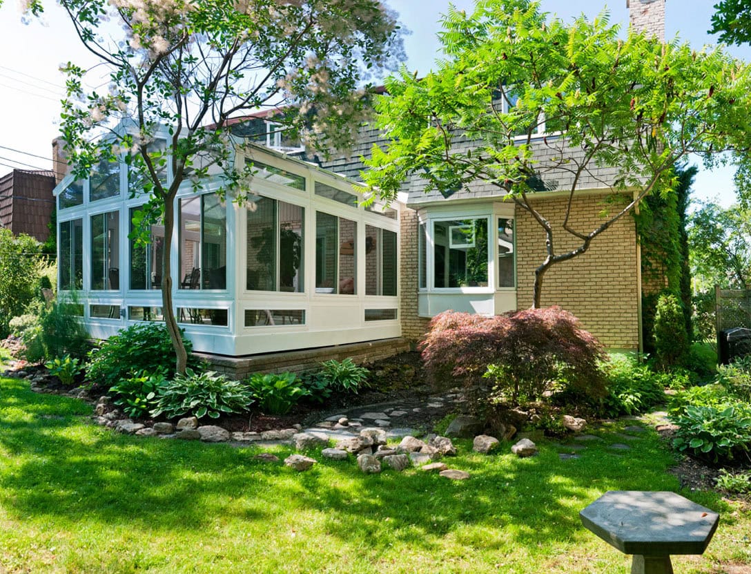 Sunroom in spring