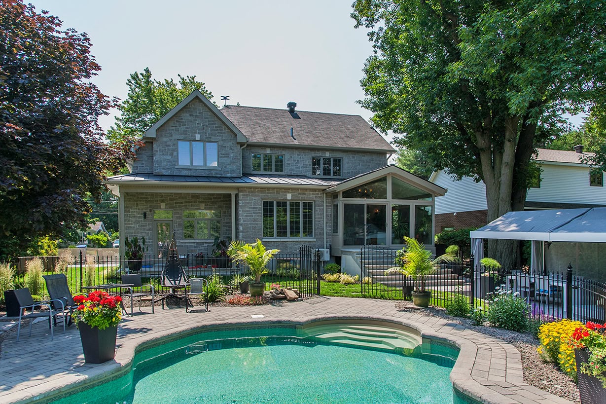 Sunroom Addition with Pool