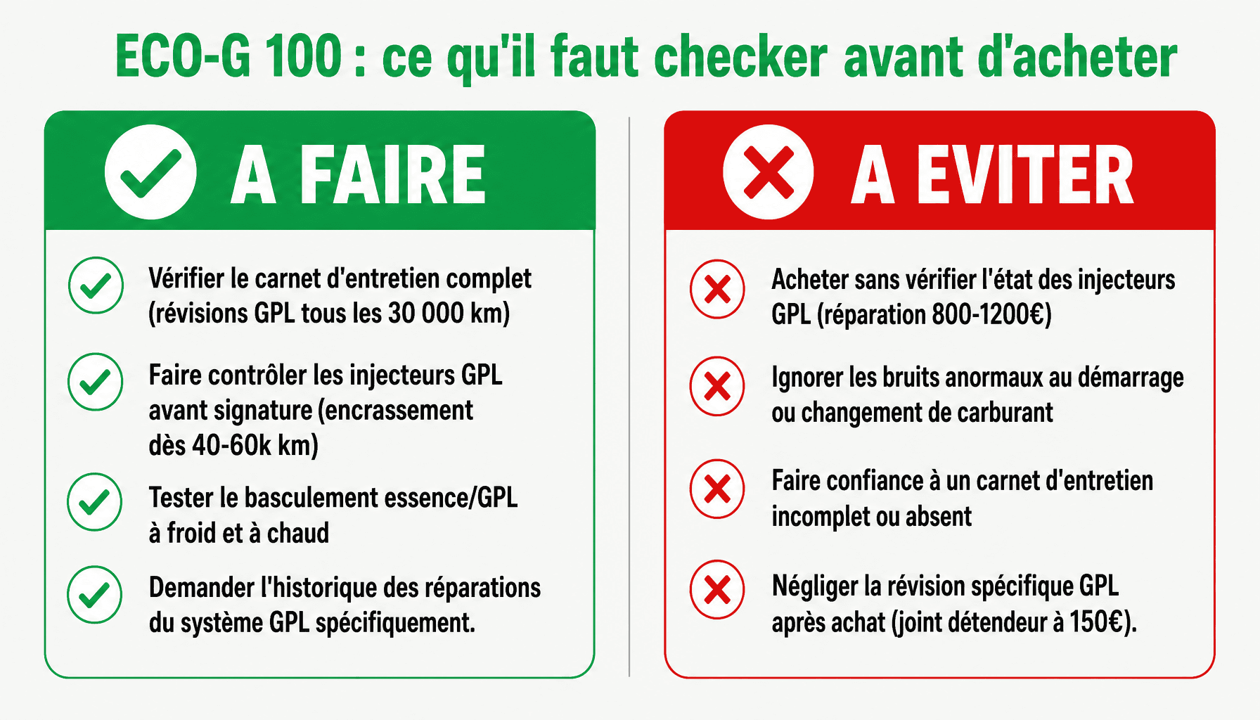 Checklist achat Dacia moteur eco-g 100 fiabilité : à faire et à éviter pour sécuriser l'occasion