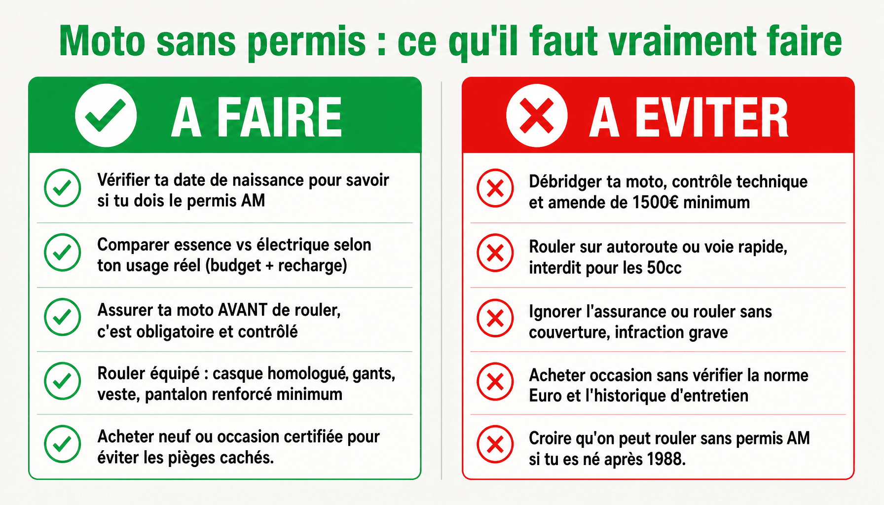 Guide moto sans permis : à faire et à éviter avant d'acheter en 2026