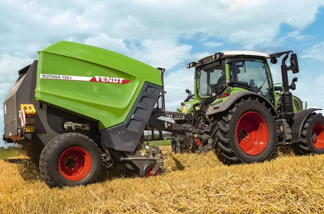 Fendt Rotana F Baler in field