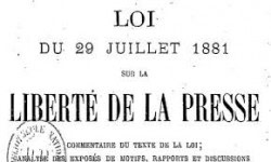 Loi 29 juillet 1881