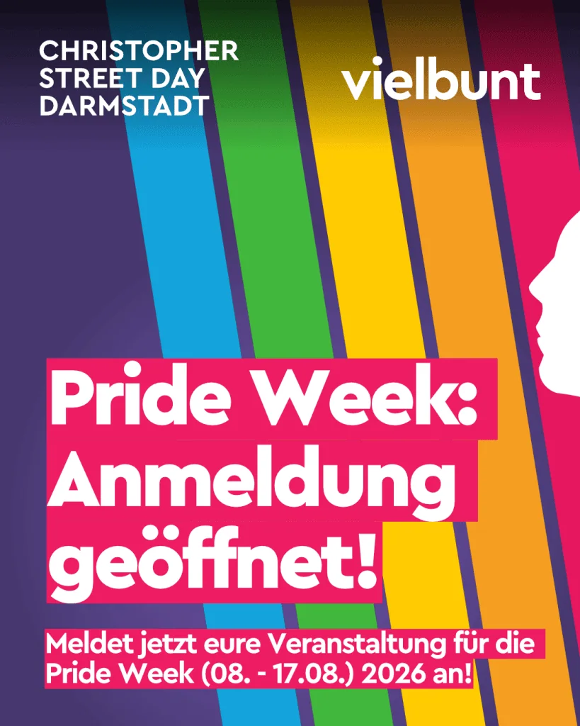 Mitmachen bei der Aktionswoche zum CSD Darmstadt 2026!